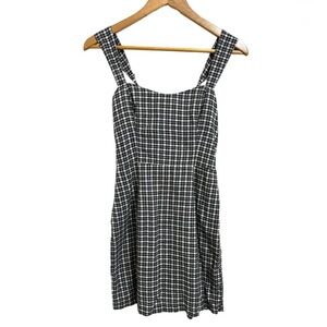 Abercrombie & Fitch XS Black and White Gingham Mini Dress